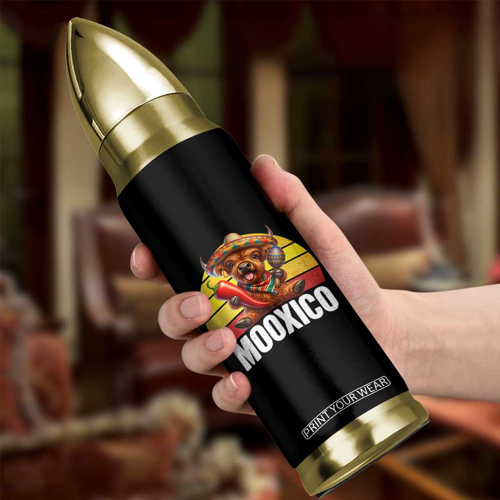 Funny Highland Cow MooXico Bullet Tumbler Cinco De Mayo Fiesta Party TS12 Print Your Wear