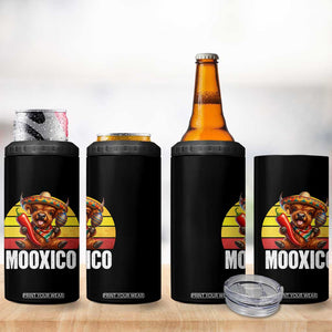 Funny Highland Cow MooXico 4 in 1 Can Cooler Tumbler Cinco De Mayo Fiesta Party TS12 Print Your Wear