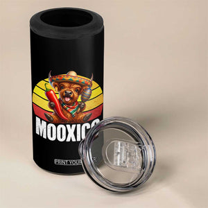 Funny Highland Cow MooXico 4 in 1 Can Cooler Tumbler Cinco De Mayo Fiesta Party TS12 Print Your Wear