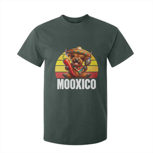 Funny Highland Cow MooXico T Shirt For Kid Cinco De Mayo Fiesta Party TS12 Dark Forest Green Print Your Wear