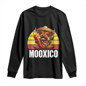 Funny Highland Cow MooXico Long Sleeve Shirt Cinco De Mayo Fiesta Party TS12 Black Print Your Wear