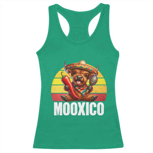 Funny Highland Cow MooXico Racerback Tank Top Cinco De Mayo Fiesta Party TS12 Irish Green Print Your Wear