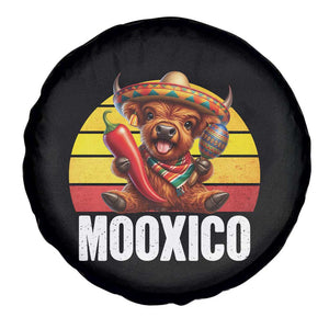 Funny Highland Cow MooXico Spare Tire Cover Cinco De Mayo Fiesta Party TS12 Print Your Wear