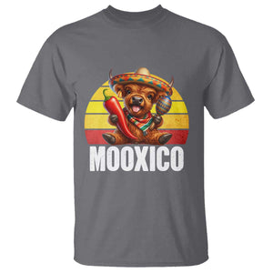 Funny Highland Cow MooXico T Shirt Cinco De Mayo Fiesta Party TS12 Charcoal Print Your Wear