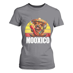 Funny Highland Cow MooXico T Shirt For Women Cinco De Mayo Fiesta Party TS12 Charcoal Print Your Wear