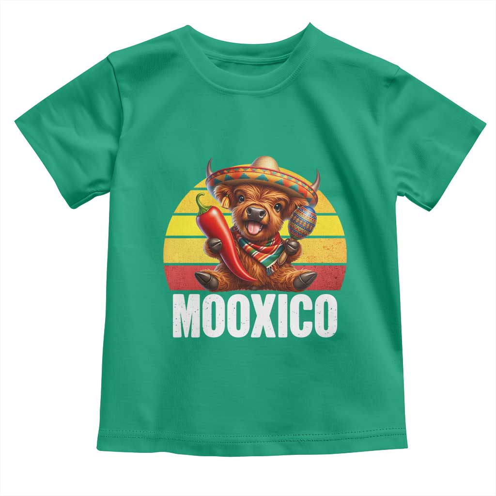 Funny Highland Cow MooXico Toddler T Shirt Cinco De Mayo Fiesta Party TS12 Irish Green Print Your Wear