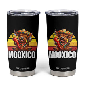 Funny Highland Cow MooXico Tumbler Cup Cinco De Mayo Fiesta Party TS12 Black Print Your Wear
