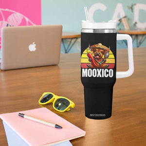 Funny Highland Cow MooXico Tumbler With Handle Cinco De Mayo Fiesta Party TS12 Print Your Wear
