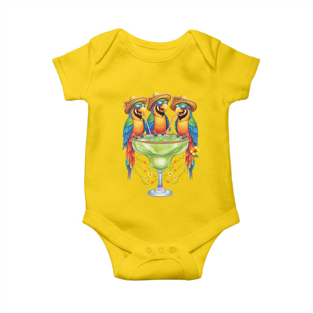 Cinco De Mayo Summer Party Baby Onesie Funny Parrots Drinking Margaritas TS12 Daisy Print Your Wear