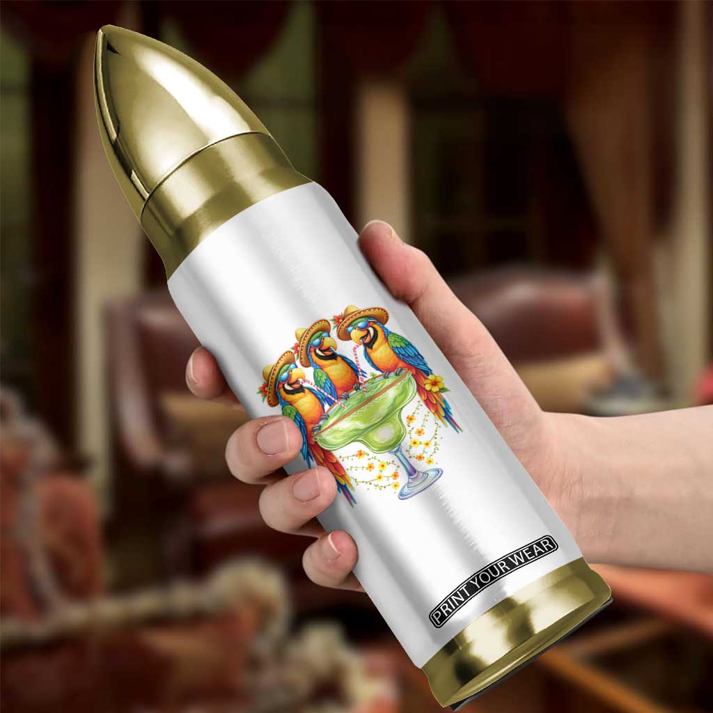 Cinco De Mayo Summer Party Bullet Tumbler Funny Parrots Drinking Margaritas TS12 Print Your Wear