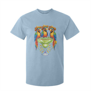 Cinco De Mayo Summer Party T Shirt For Kid Funny Parrots Drinking Margaritas TS12 Light Blue Print Your Wear