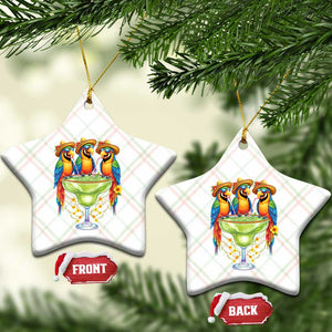 Cinco De Mayo Summer Party Ceramic Ornament Funny Parrots Drinking Margaritas TS12 Print Your Wear