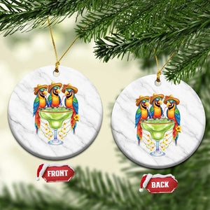 Cinco De Mayo Summer Party Ceramic Ornament Funny Parrots Drinking Margaritas TS12 1pc White Marble Print Your Wear