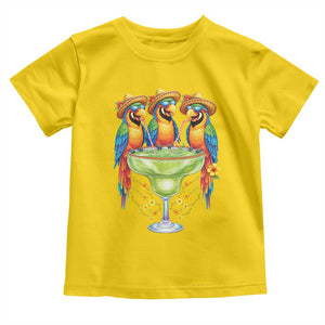 Cinco De Mayo Summer Party Toddler T Shirt Funny Parrots Drinking Margaritas TS12 Daisy Print Your Wear