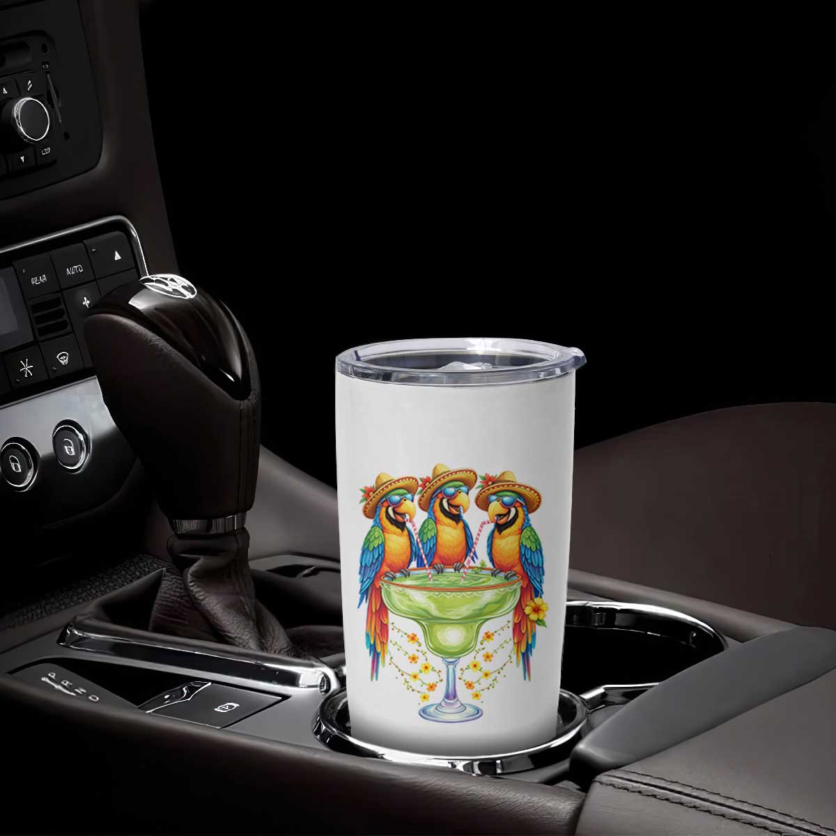 Cinco De Mayo Summer Party Tumbler Cup Funny Parrots Drinking Margaritas TS12 Print Your Wear