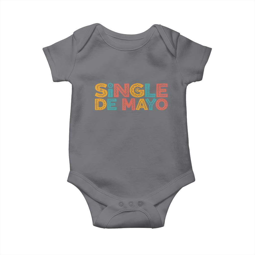 Mexican Fiesta Party Gift Baby Onesie Single De Mayo TS12 Charcoal Print Your Wear