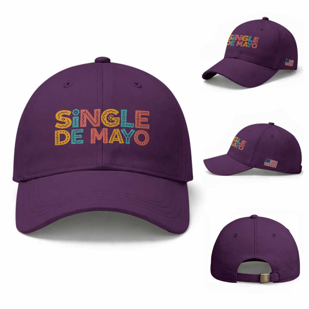 Mexican Fiesta Party Gift Baseball Cap Single De Mayo TS12 Baseball Cap Universal Fit Purple Print Your Wear