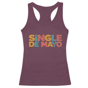 Mexican Fiesta Party Gift Racerback Tank Top Single De Mayo TS12 Maroon Print Your Wear