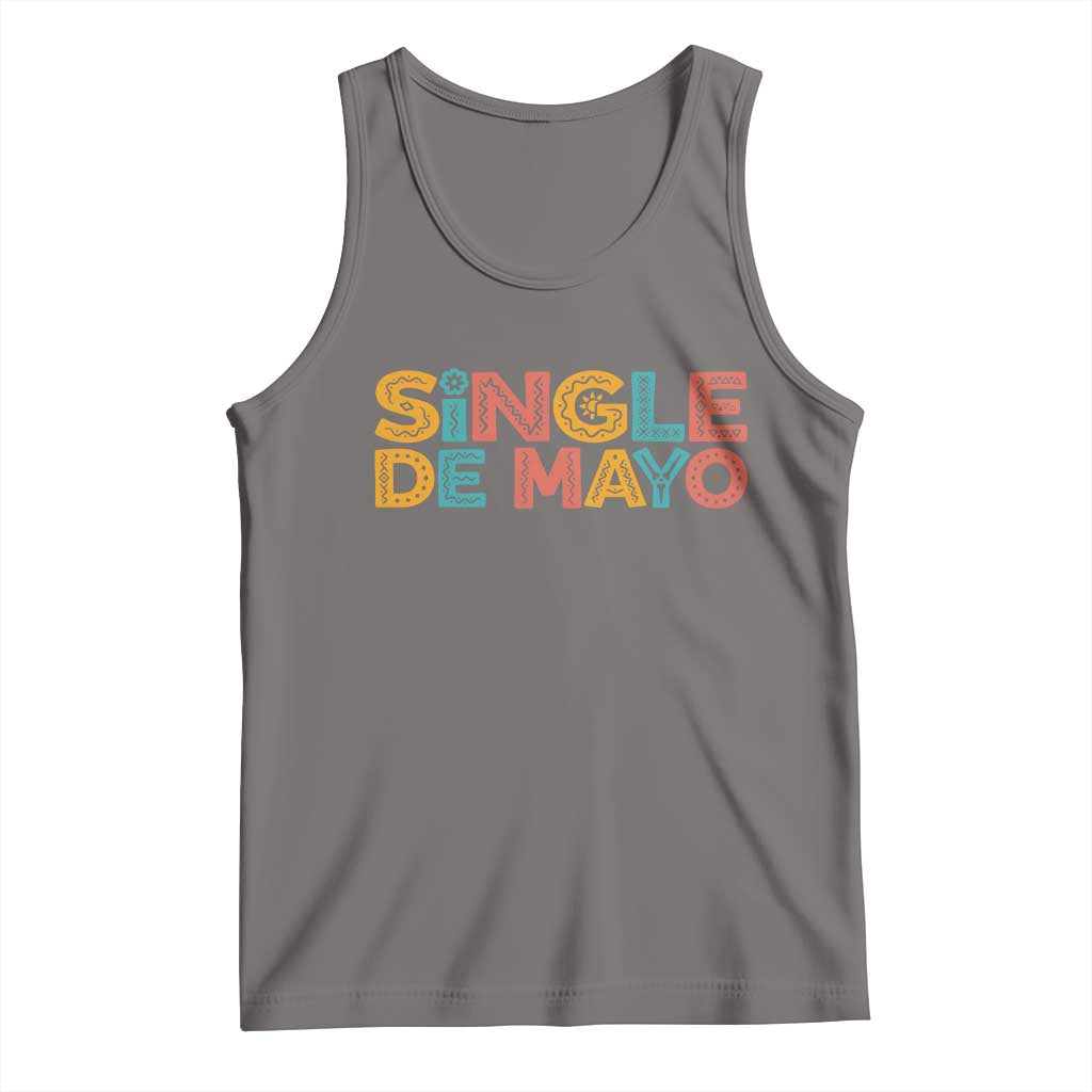 Mexican Fiesta Party Gift Tank Top Single De Mayo TS12 Deep Heather Print Your Wear