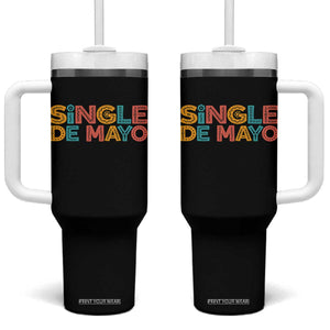 Mexican Fiesta Party Gift Tumbler With Handle Single De Mayo TS12 One Size: 40 oz Black Print Your Wear