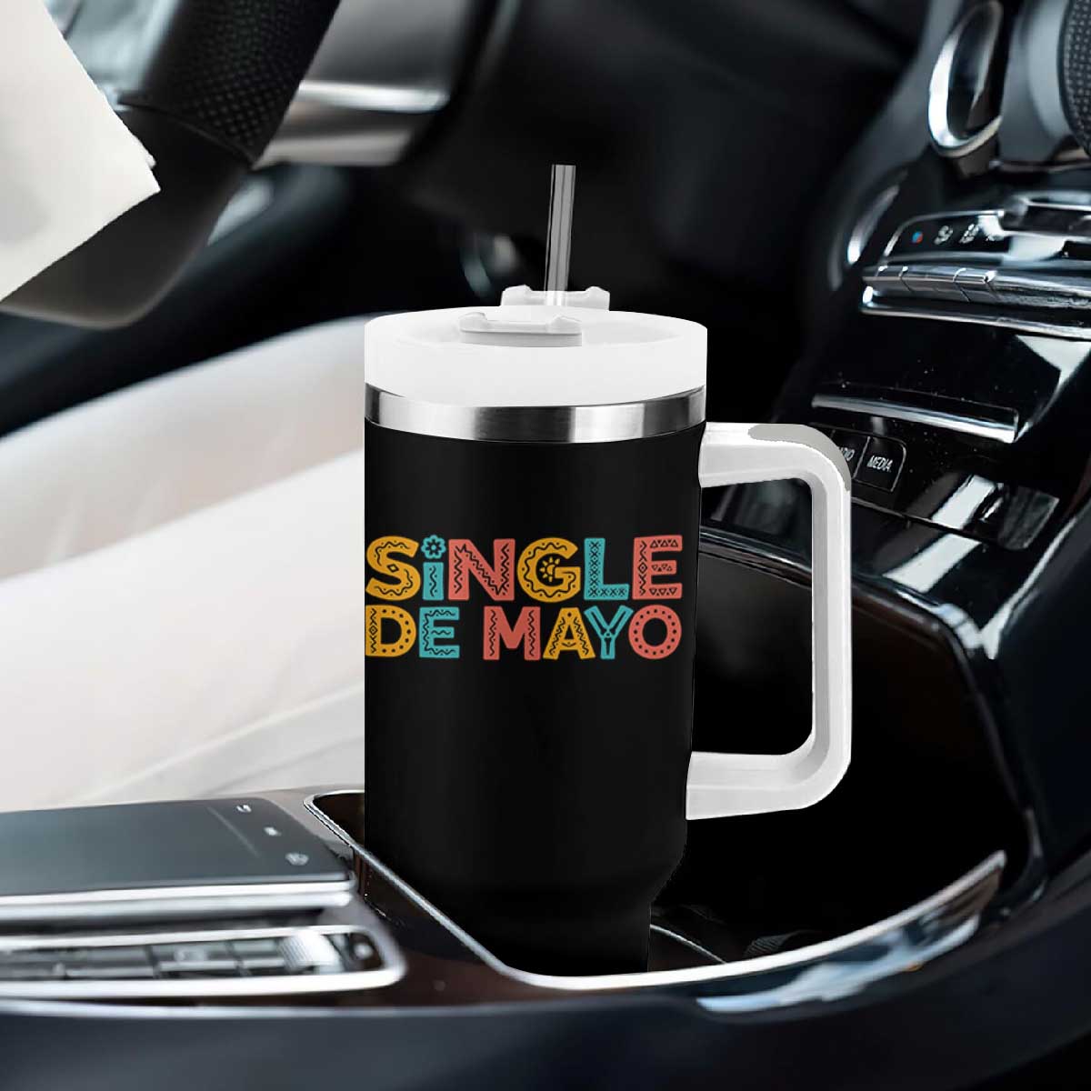 Mexican Fiesta Party Gift Tumbler With Handle Single De Mayo TS12 Print Your Wear