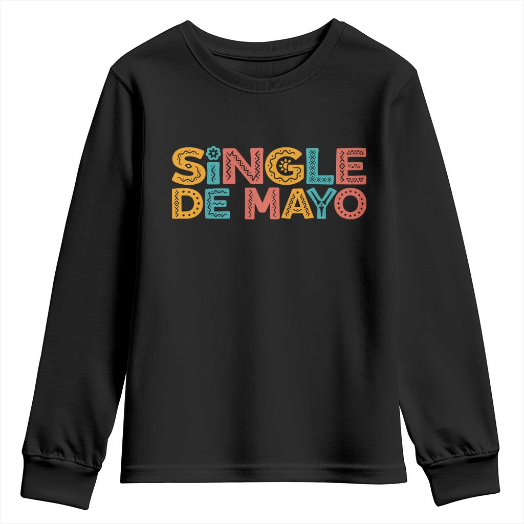Mexican Fiesta Party Gift Youth Sweatshirt Single De Mayo TS12 Black Print Your Wear