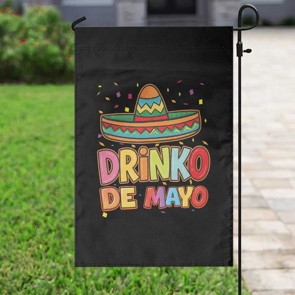 Funny Cinco De Mayo Day Drinking Fiesta Party Garden Flag Drinko De Mayo TS12 Print Your Wear