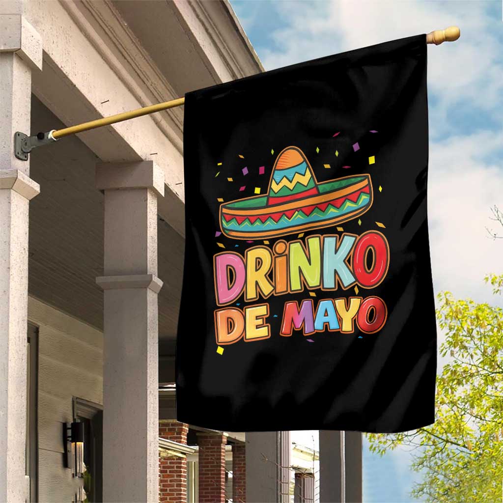 Funny Cinco De Mayo Day Drinking Fiesta Party Garden Flag Drinko De Mayo TS12 Print Your Wear