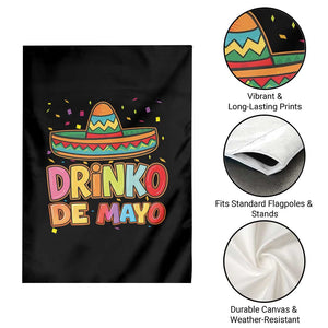 Funny Cinco De Mayo Day Drinking Fiesta Party Garden Flag Drinko De Mayo TS12 Print Your Wear