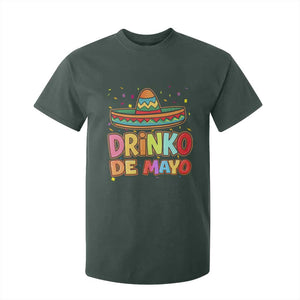 Funny Cinco De Mayo Day Drinking Fiesta Party T Shirt For Kid Drinko De Mayo TS12 Dark Forest Green Print Your Wear