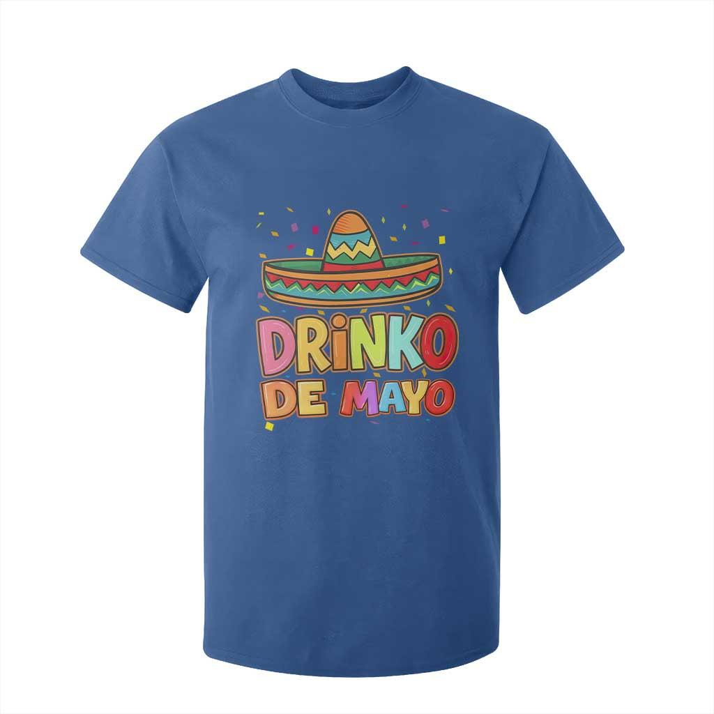 Funny Cinco De Mayo Day Drinking Fiesta Party T Shirt For Kid Drinko De Mayo TS12 Royal Blue Print Your Wear