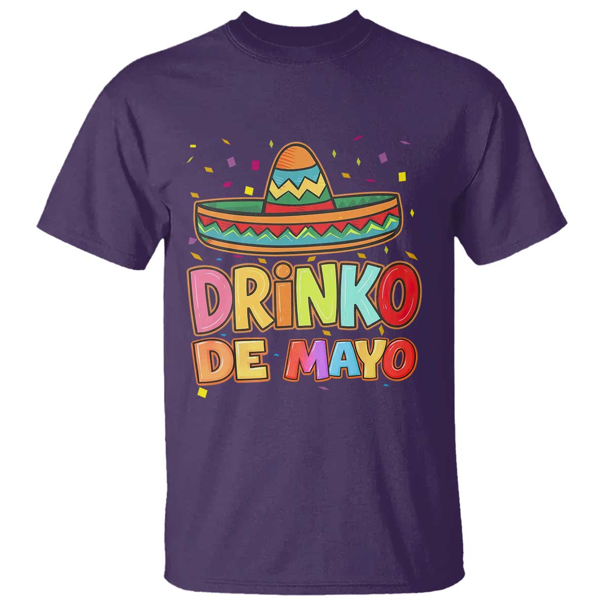 Funny Cinco De Mayo Day Drinking Fiesta Party T Shirt Drinko De Mayo TS12 Purple Print Your Wear