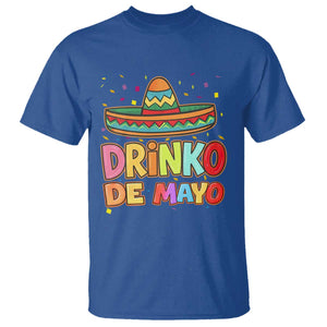 Funny Cinco De Mayo Day Drinking Fiesta Party T Shirt Drinko De Mayo TS12 Royal Blue Print Your Wear