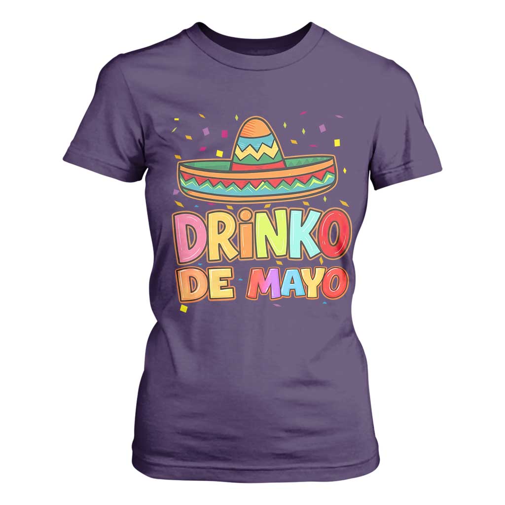 Funny Cinco De Mayo Day Drinking Fiesta Party T Shirt For Women Drinko De Mayo TS12 Purple Print Your Wear