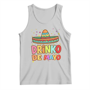 Funny Cinco De Mayo Day Drinking Fiesta Party Tank Top Drinko De Mayo TS12 Ash Print Your Wear