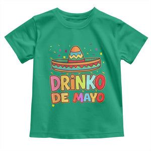 Funny Cinco De Mayo Day Drinking Fiesta Party Toddler T Shirt Drinko De Mayo TS12 Irish Green Print Your Wear