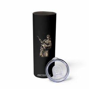 4th Of July Rock N Roll Skinny Tumbler Funny Statue Of Liberty Playing Guitar TS12 Print Your Wear