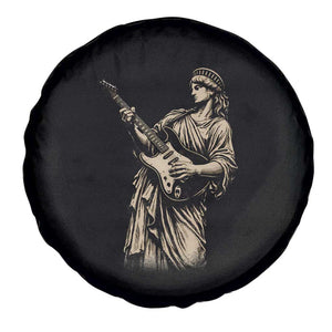 4th Of July Rock N Roll Spare Tire Cover Funny Statue Of Liberty Playing Guitar TS12 Print Your Wear
