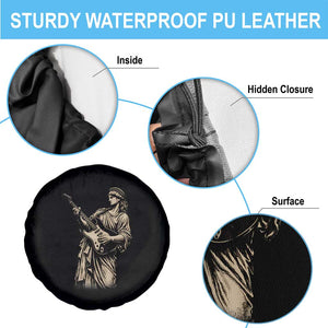 4th Of July Rock N Roll Spare Tire Cover Funny Statue Of Liberty Playing Guitar TS12 Print Your Wear