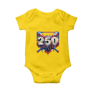 Patriotic Baseball Drip Baby Onesie USA 250th Anniversary Gift TS12 Daisy Print Your Wear