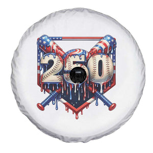 Patriotic Baseball Drip Spare Tire Cover USA 250th Anniversary Gift TS12 Print Your Wear