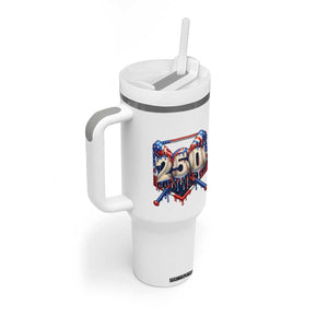 Patriotic Baseball Drip Tumbler With Handle USA 250th Anniversary Gift TS12 Print Your Wear