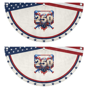 Baseball Drip Graphic Patriotic Fan Flag USA 250th Anniversary Gift
