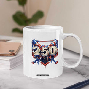 Patriotic Baseball Drip Coffee Mug USA 250th Anniversary Gift TS12 Print Your Wear
