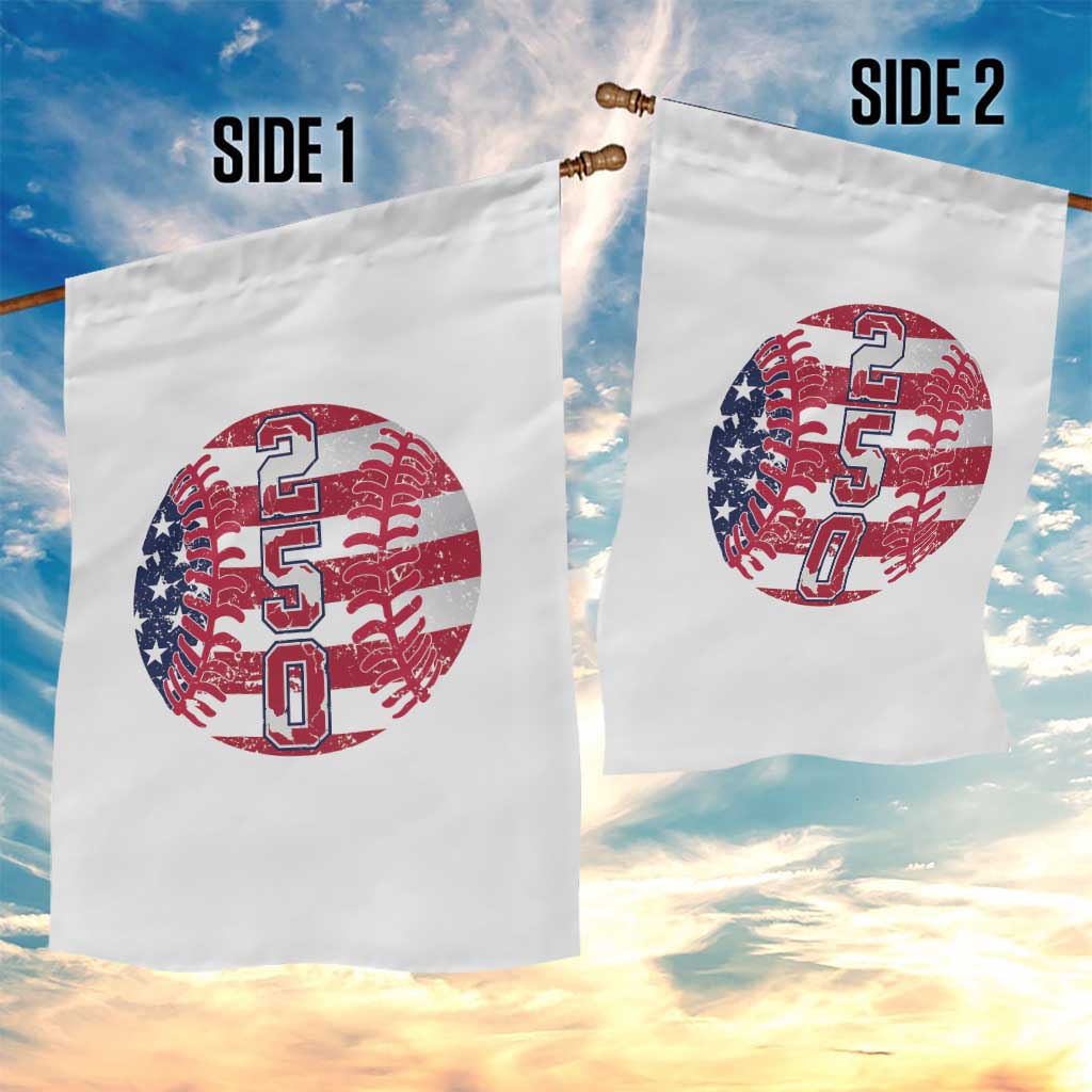 USA 250th Anniversary Baseball Garden Flag Patriotic Athlete Gift TS12 Print Your Wear