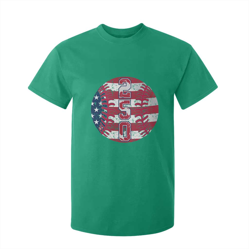 USA 250th Anniversary Baseball T Shirt For Kid Patriotic Athlete Gift TS12 Irish Green Print Your Wear