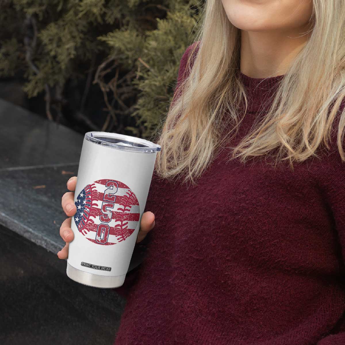 USA 250th Anniversary Baseball Tumbler Cup Patriotic Athlete Gift TS12 Print Your Wear