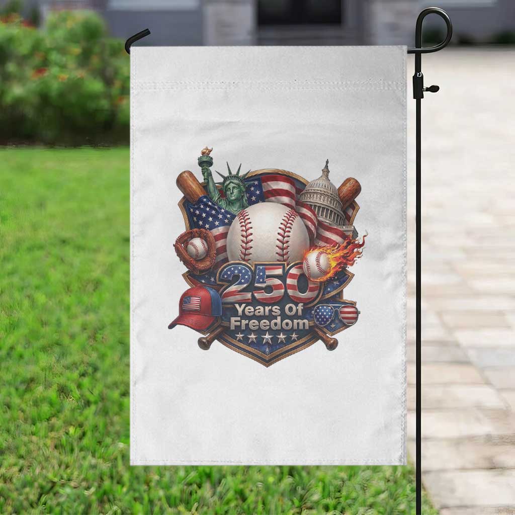USA 250 Years Of Freedom Baseball Graphic Garden Flag TS12 Print Your Wear