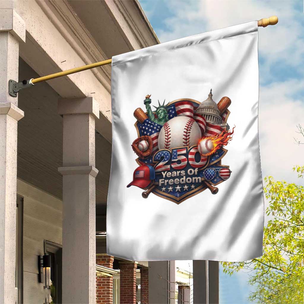 USA 250 Years Of Freedom Baseball Graphic Garden Flag TS12 Print Your Wear