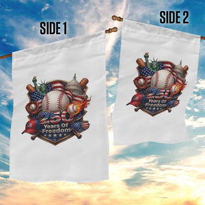 USA 250 Years Of Freedom Baseball Graphic Garden Flag TS12 Print Your Wear